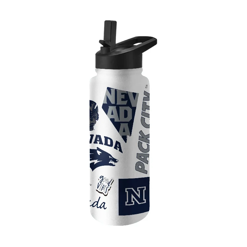 Team Mug With Raised Lettering-Nevada 34oz Native Quencher Bottle