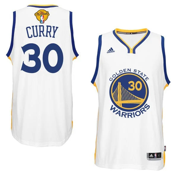 Basketball Jersey For Championship-Warriors 30 Stephen Curry White 2017 Finals Swingman Basketball Jersey