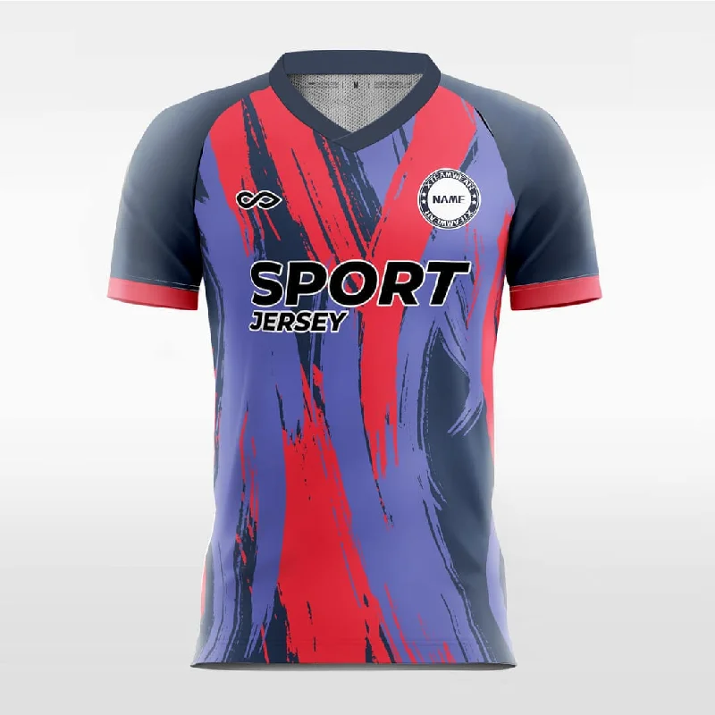 Painting - Custom Soccer Jersey for Men Purple Sublimated