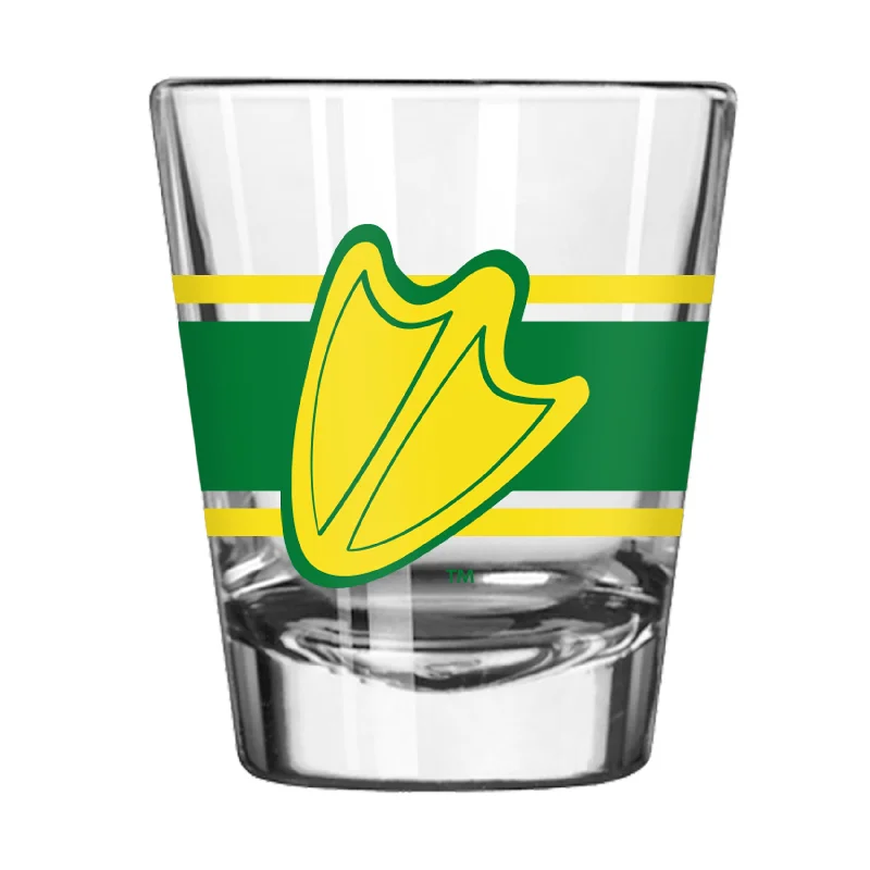 Dishwasher-Safe Team Mug-Oregon 2oz Stripe Shot Glass