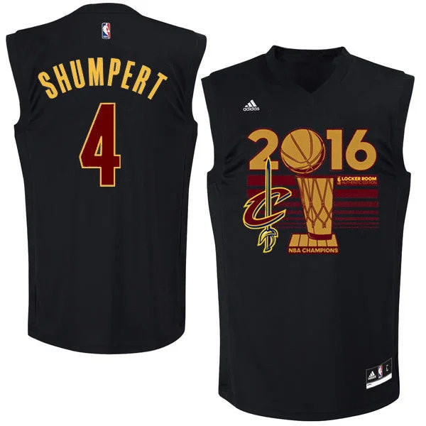 Basketball Jersey For Game Uniforms-Cavaliers 4 Iman Shumpert Black 2016 Finals Champions Basketball Jersey