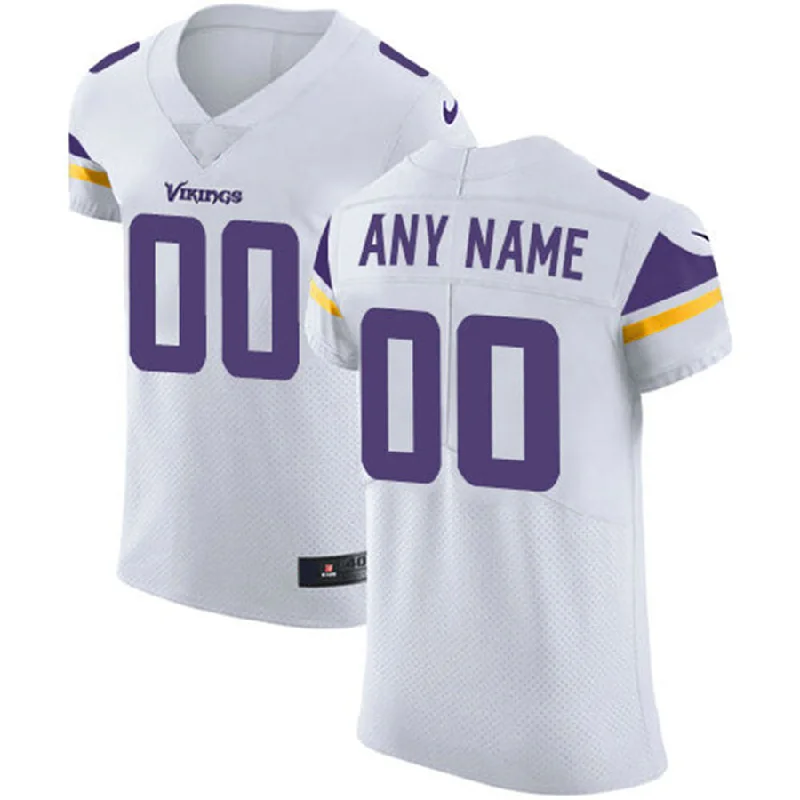 Adjustable Rugby Jersey-Custom MN.Vikings White Vapor Untouchable Custom Elite Jersey Stitched Jerseys American Football Jerseys