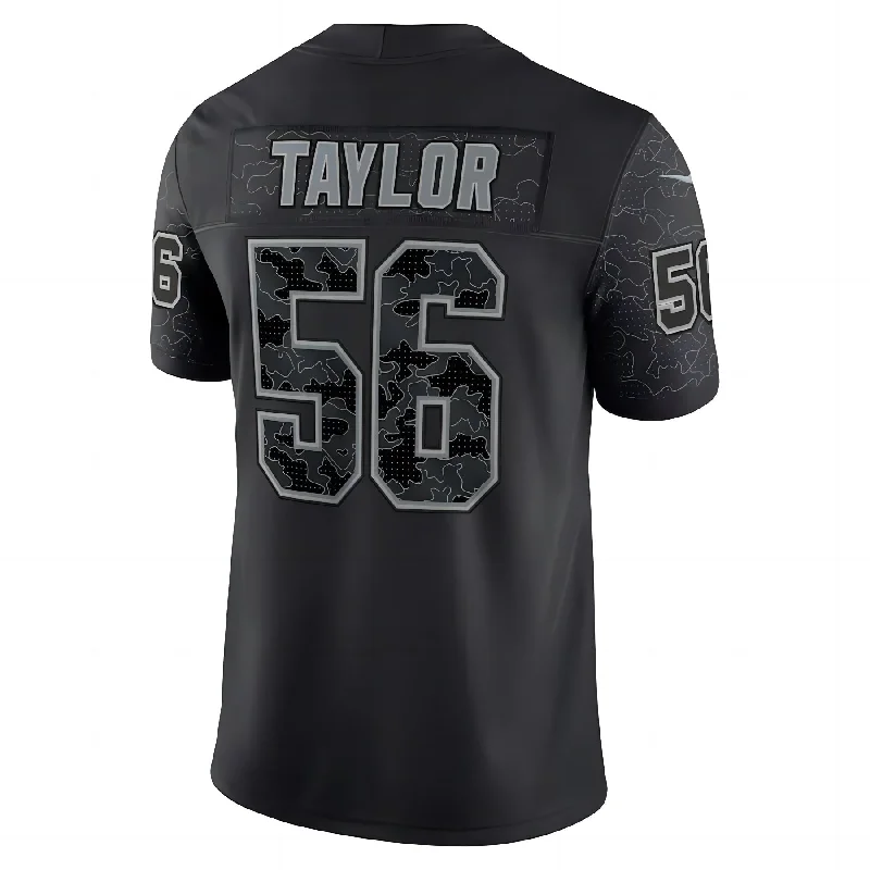 Rugby Jersey For Tournaments-NY.Giants #56 Lawrence Taylor Black Retired Player RFLCTV Limited Jersey Stitched American Football Jerseys