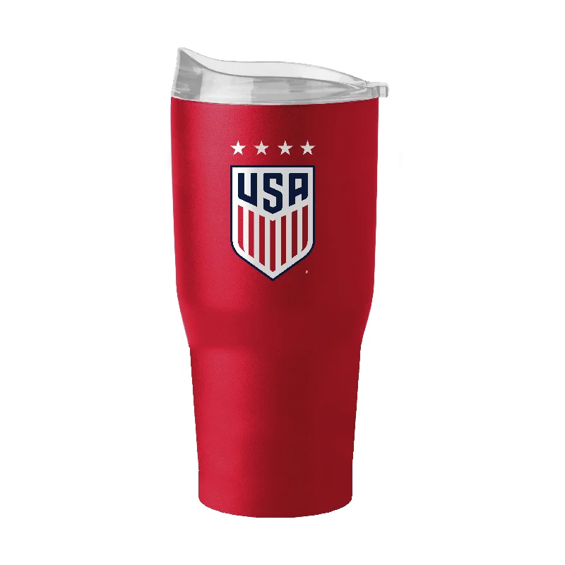 Team Mug For Camping-US Womens Soccer 4 Star 30oz Gameday Powder Coat Tumbler