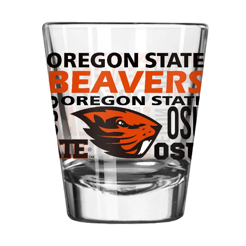 Team Mug With Straw-Oregon State 2oz Spirit Shot Glass