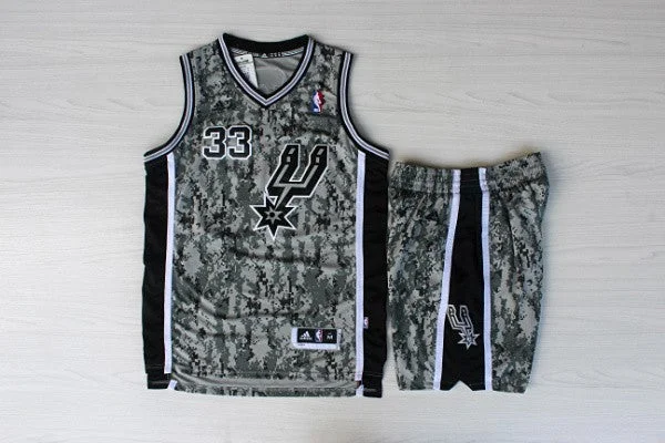 Basketball Jersey For College-Spurs 33 Diaw Camo New Revolution 30 Basketball Jerseys(With Shorts)