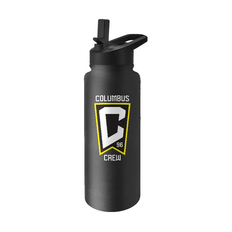 Team Mug With Rubber Grip-Columbus Crew 34oz Logo Quencher Bottle