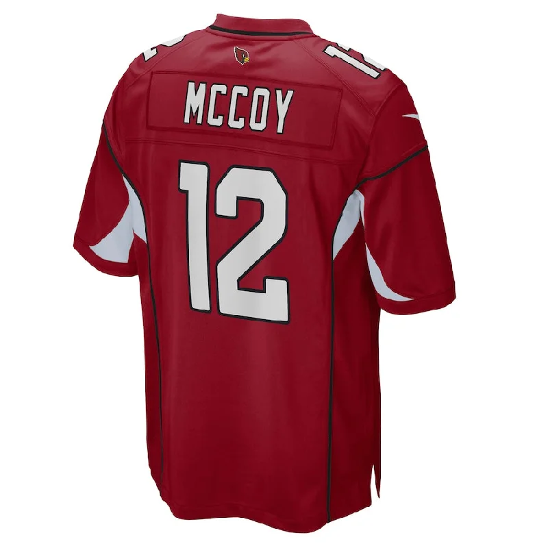 Rugby Jersey For Big Guys-A.Cardinals #12 Colt McCoy Cardinal Game Jersey Stitched American Football Jerseys