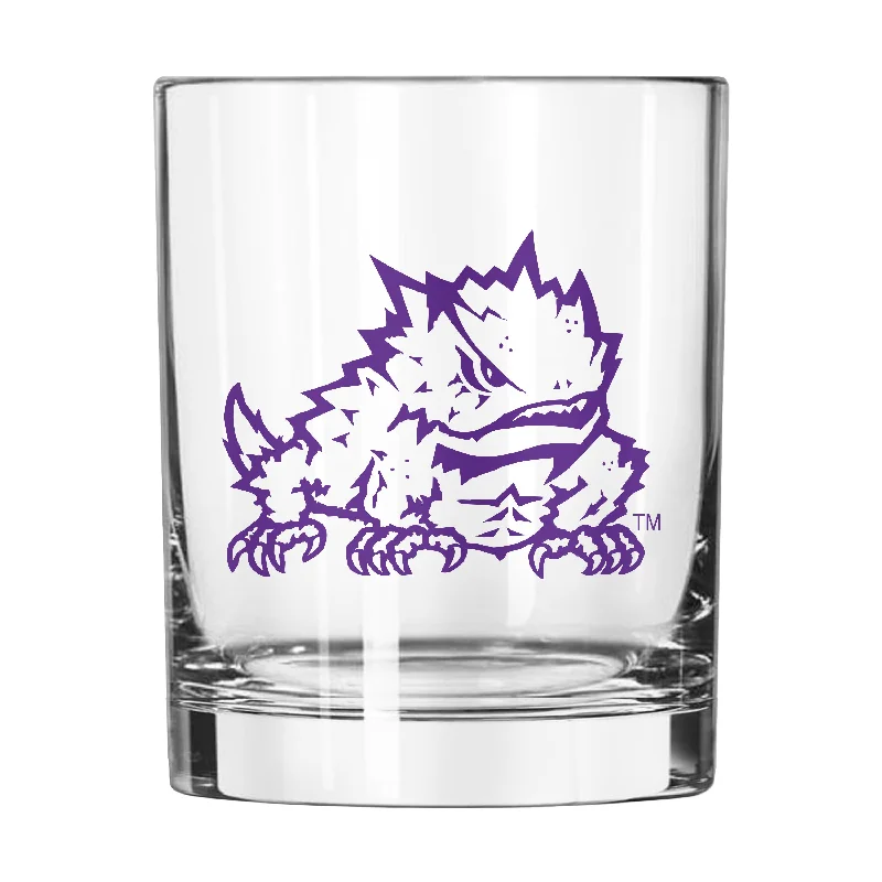 Team Mug With Temperature Control-TCU 14oz Gameday Rocks Glass