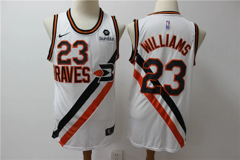 Basketball Jersey With Strong Stitching-Clippers 23 Lou Williams White Swingman Basketball Jersey