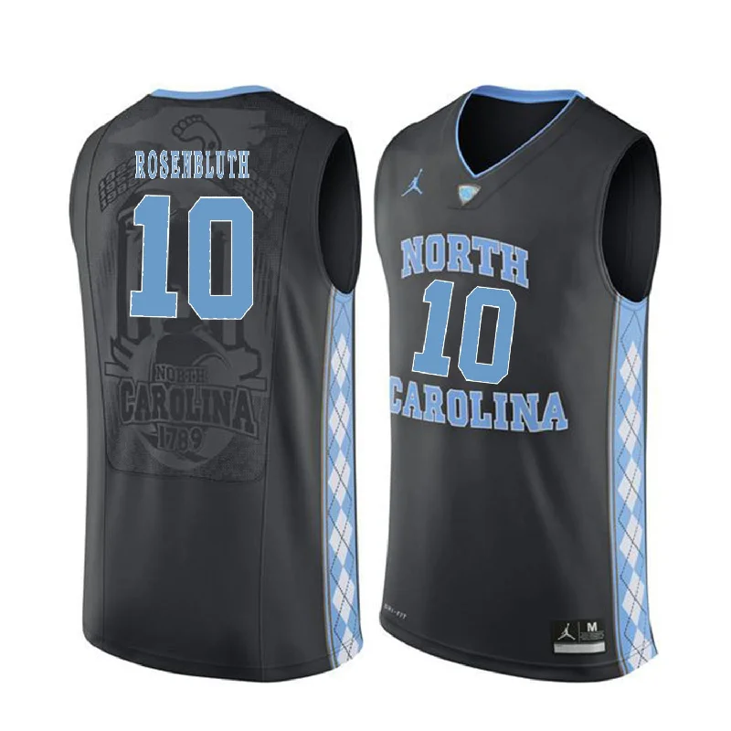 Basketball Jersey For Sale Near Me-North Carolina Tar Heels 10 Lennie Rosenbluth Black College Basketball Basketball Jersey