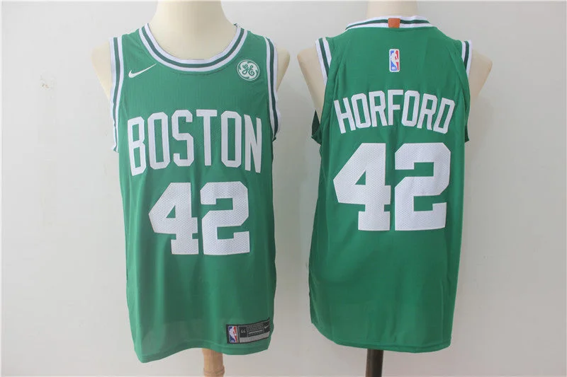 Basketball Jersey For Girls-Celtics 42 Al Horford Green Authentic Basketball Jersey