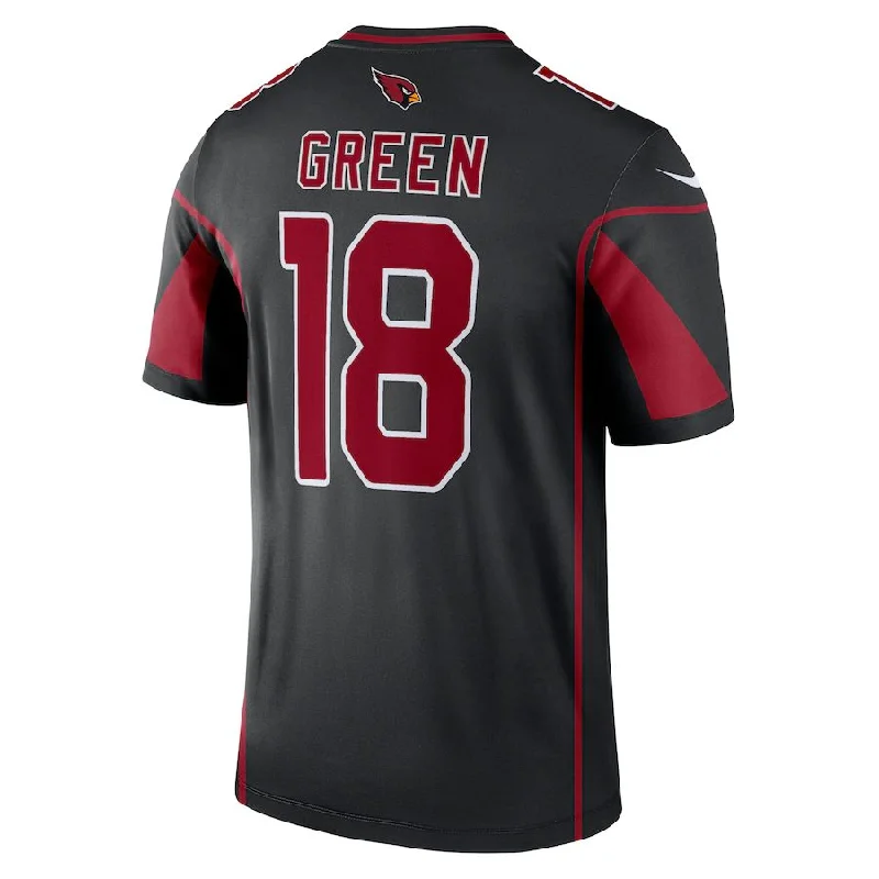 Rugby Jersey For Running-A.Cardinal #18 A.J. Green Black Legend Jersey Stitched American Football Jerseys