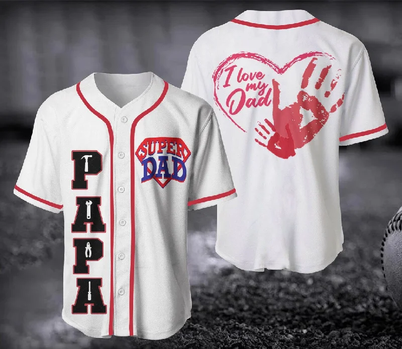 Football Jersey With Custom Art-Basketball Jersey With Custom Art-Baseball Jersey For Men-Dada Baseball Jersey, Dad Baseball Jersey, Father's Day Shirt, Gift For Dad, Father's day Gift, Papa Baseball Jersey, Best Dad Ever