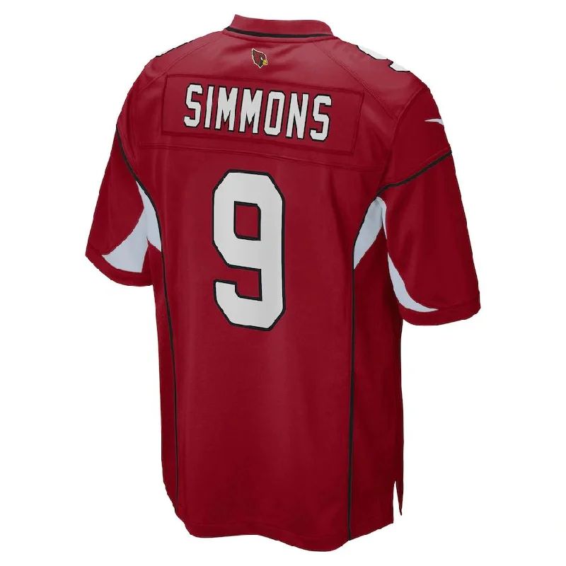 Exclusive Rugby Jersey-A.Cardinals #9 Isaiah Simmons Cardinal Game Player Jersey Stitched American Football Jerseys