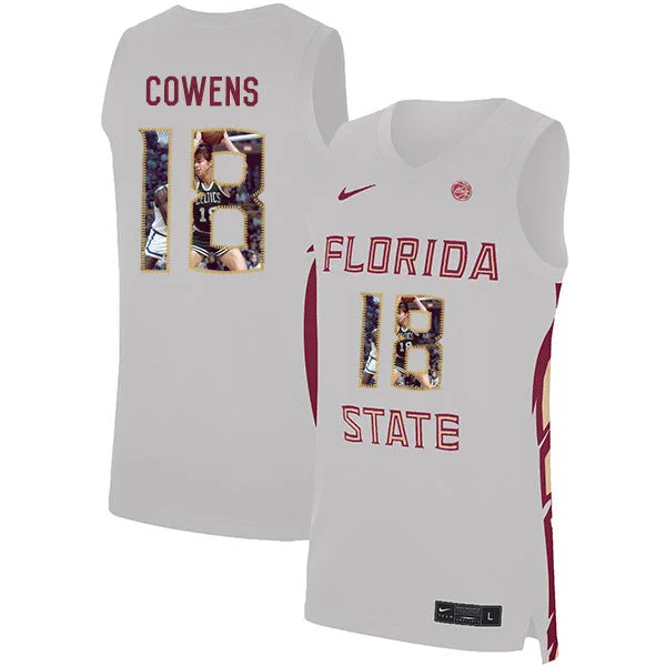 Basketball Jersey Sleeveless-Florida State Seminoles 18 Dave Cowens White Basketball College Fashion Basketball Jersey