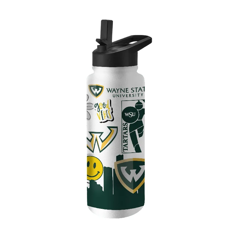 Team Mug For Clubhouses-Wayne State 34oz Native Quencher Bottle