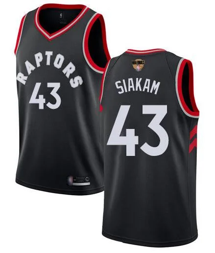 Basketball Jersey With Custom Design-Raptors 43 Pascal Siakam Black 2019 Finals Swingman Basketball Jersey