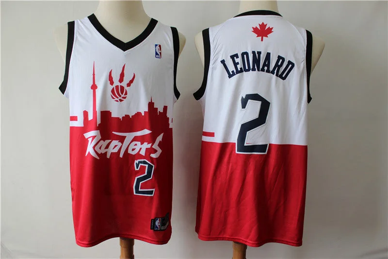 Basketball Jersey For Local Leagues-Raptors 2 Kawhi Leonard White Red 2019 City DNA Swingman Basketball Jersey