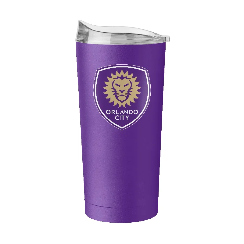 Team Mug With Custom Handles-Orlando City 20oz Flipside Powder Coat Tumbler