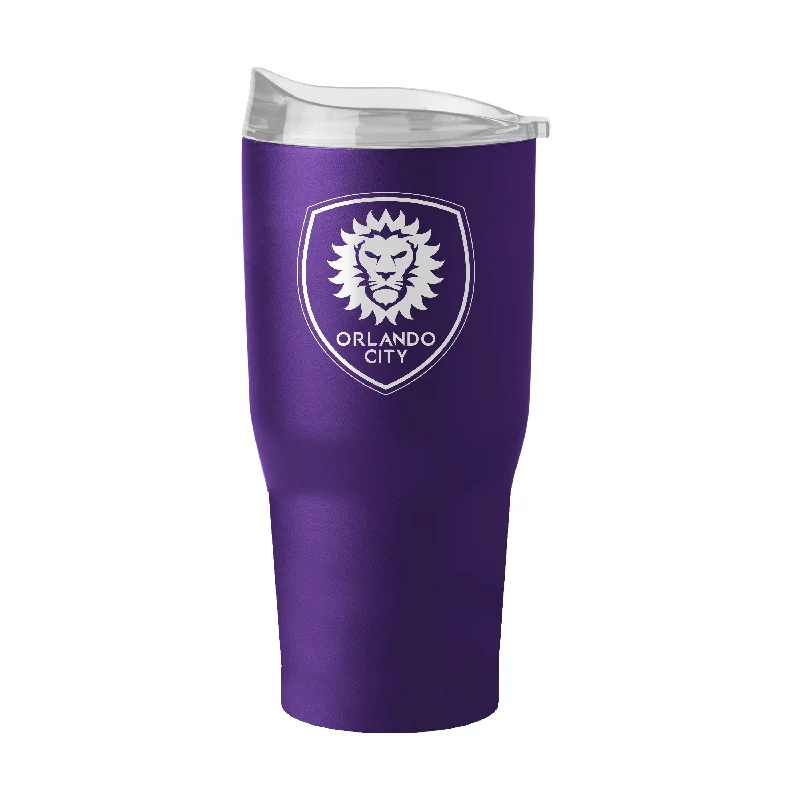 Team Mug With Neon Colors-Orlando City 30oz Flipside Powder Coat Tumbler