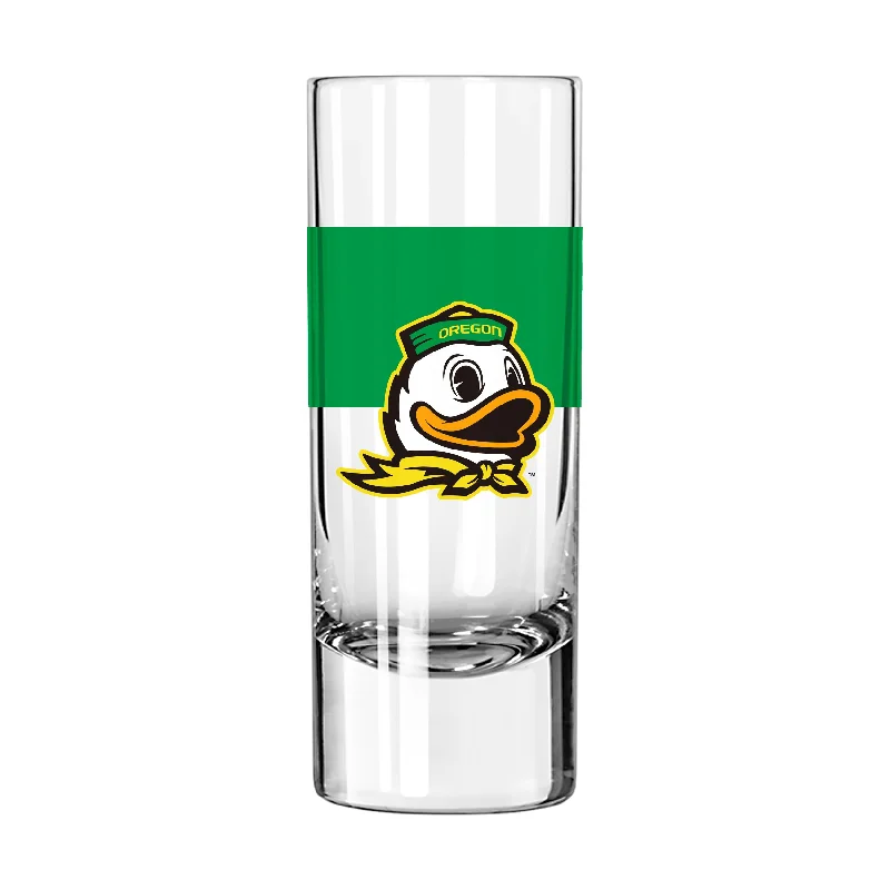 Stainless Steel Team Mug-Oregon 2.5oz Colorblock Shooter Glass