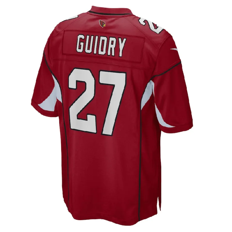 National Team Rugby Jersey-A.Cardinal #27 Javelin Guidry Cardinal Game Player Jersey Stitched American Football Jerseys