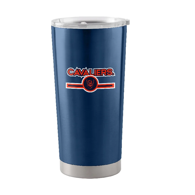 Team Mug For Tailgating-Virginia 20oz Letterman Stainless Tumbler