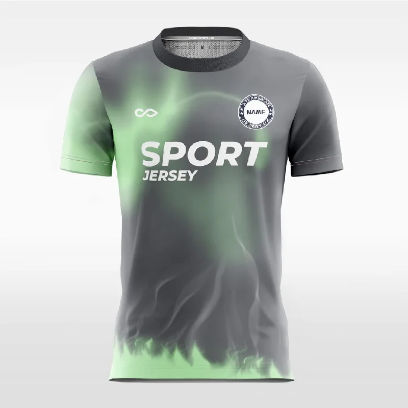 Football Jersey For Outdoor Play-Pulsar - Custom Soccer Jersey for Men Grey Sublimated