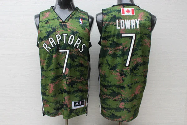 Basketball Jersey For Basketball Fans-Raptors 7 Kyle Lowry Camo Canada Flag Swingman Basketball Jersey