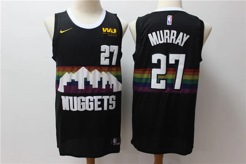 Basketball Jersey For The Serious Player-Nuggets 27 Jamal Murray Black 2019-20 City Edition Swingman Basketball Jersey