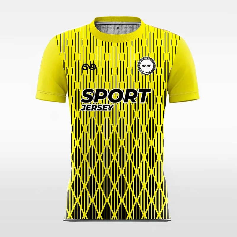 Football Jersey For Youth Teams-Iridescence - Custom Soccer Jersey for Men Yellow Sublimated