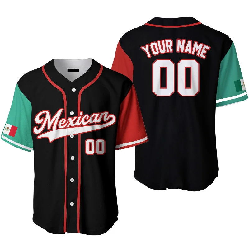 Football Jersey With Digital Print-Basketball Jersey With Digital Print-Baseball Jersey With Urban Theme-Mexican Flag Any Color Style Custom Name Baseball Jerseys, Gift for Mexican