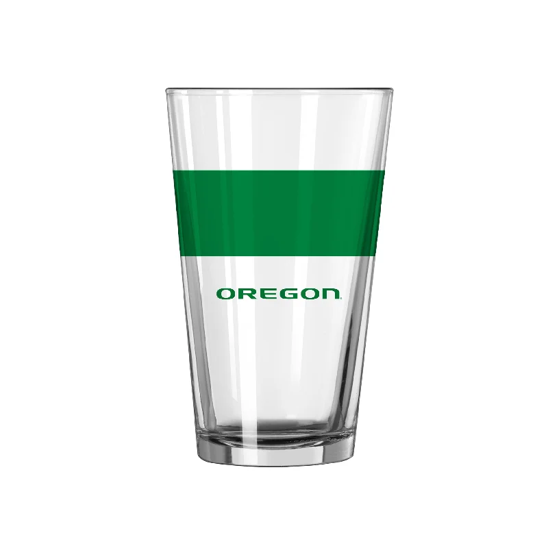 Sports Team Mug-Oregon 16oz Colorblock Pint Glass