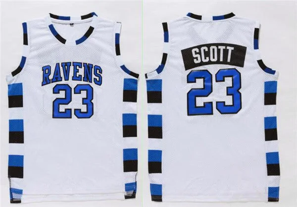 Basketball Jersey For Friends-One Three Hill 23 Scott White Stitched Basketball Jersey