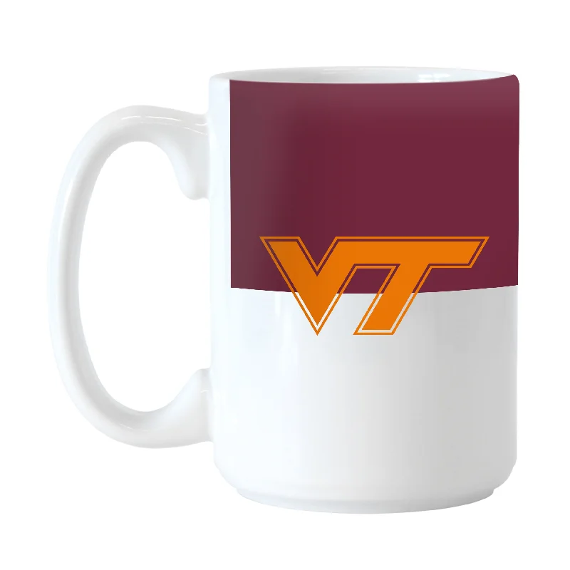 Insulated Team Mug-Virginia Tech 15oz Colorblock Sublimated Mug