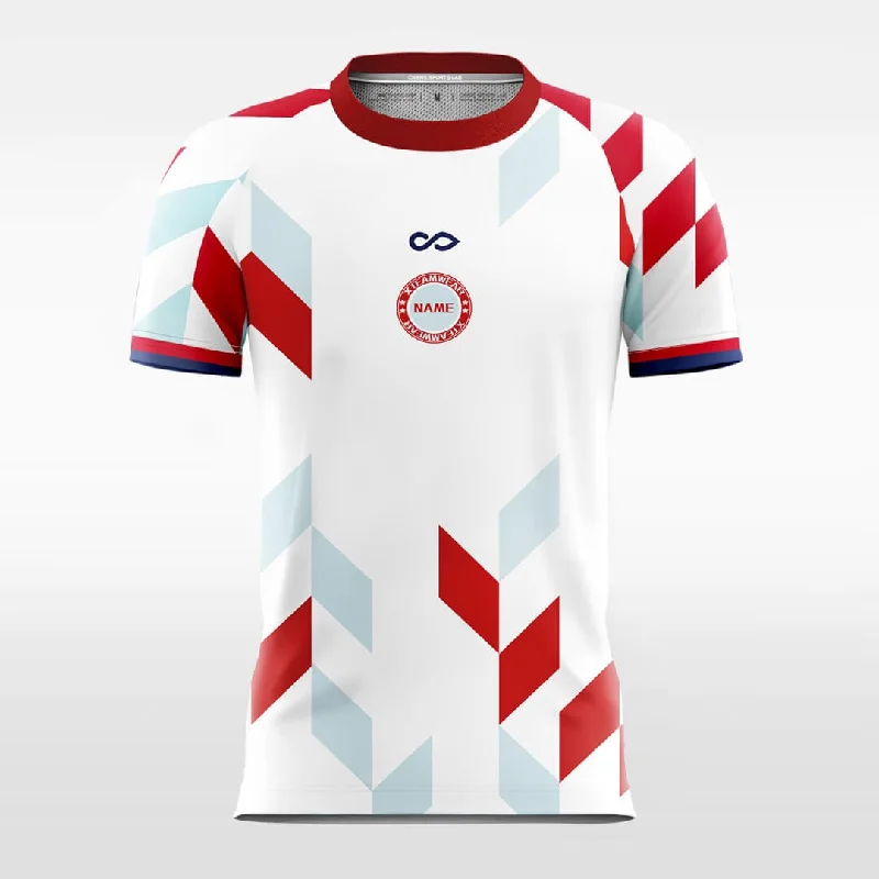 Football Jersey For Custom Orders-Prism - Custom Soccer Jersey for Men White Sublimated