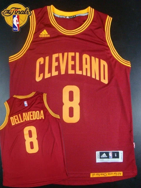 Basketball Jersey With Lightweight Material-Cavaliers 8 Dellavedova Red 2015 Finals New Rev 30 Basketball Jersey