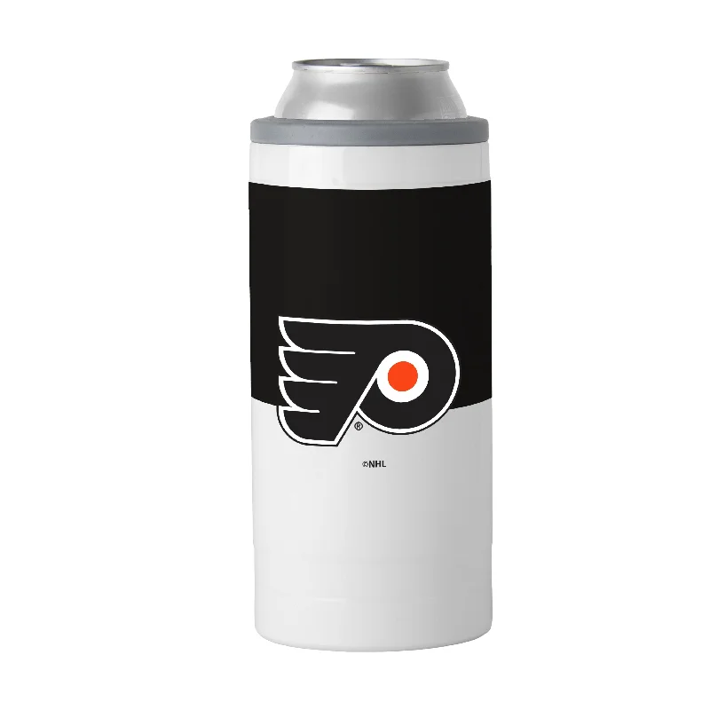 Team Mug For Coaches-Philadelphia Flyers Colorblock Slim Can Coolie