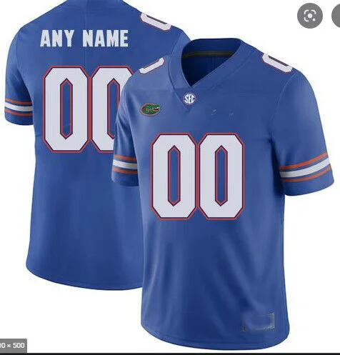 International Rugby Jersey-Custom Football Florida Gators Blue Jersey Mens Youth Women Short Sleeve College Jerseys Stitched American Football Jerseys