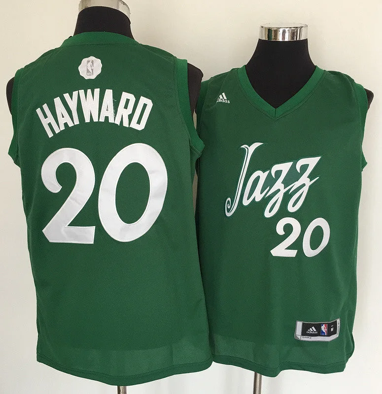 Basketball Jersey For Fundraisers-Jazz 20 Gordon Hayward Green 2016 Christmas Day Swingman Basketball Jersey