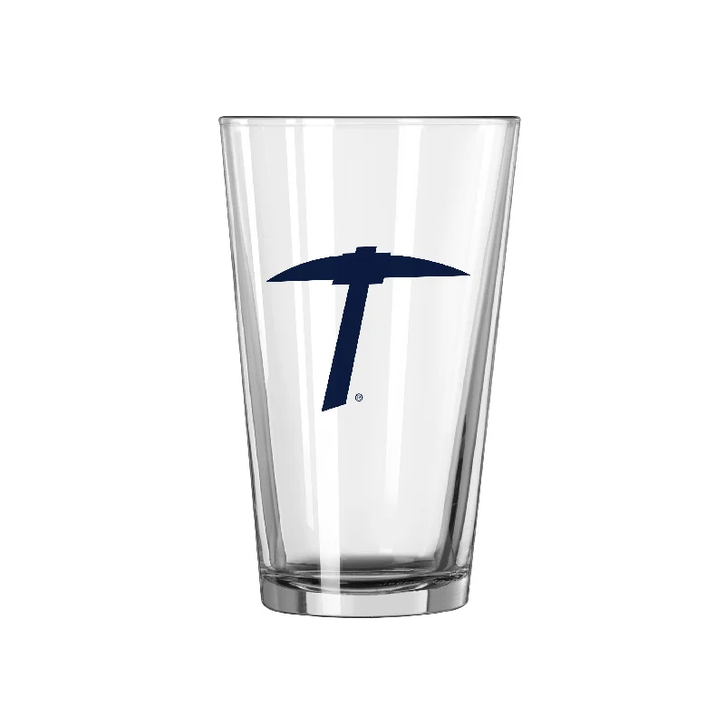 Team Mug With Neon Colors-UTEP 16oz Gameday Pint Glass