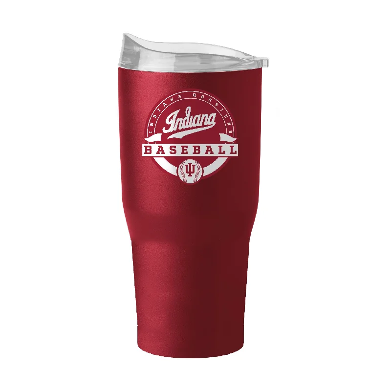 Team Mug For Tea Drinkers-Indiana Baseball 30oz Powder Coat Tumbler