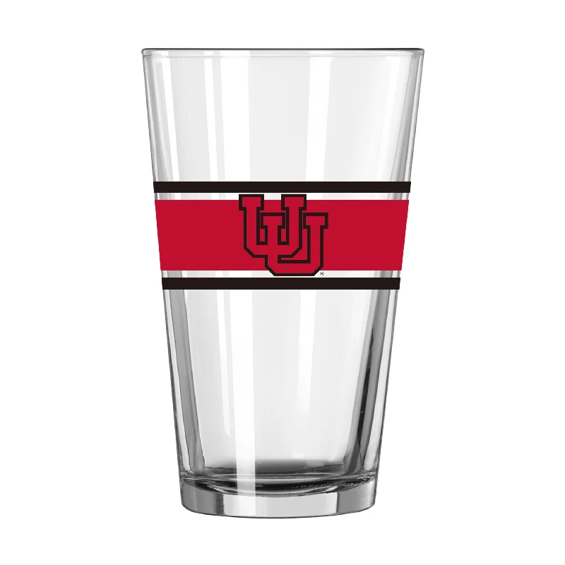 Esports Team Mug-Utah 16oz Stripe Pint Glass