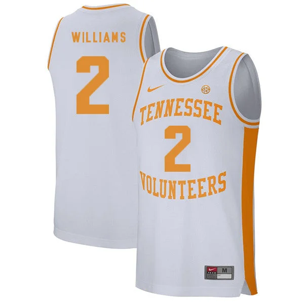 Basketball Jersey With Sublimation Design-Tennessee Volunteers 2 Grant Williams White College Basketball Basketball Jersey