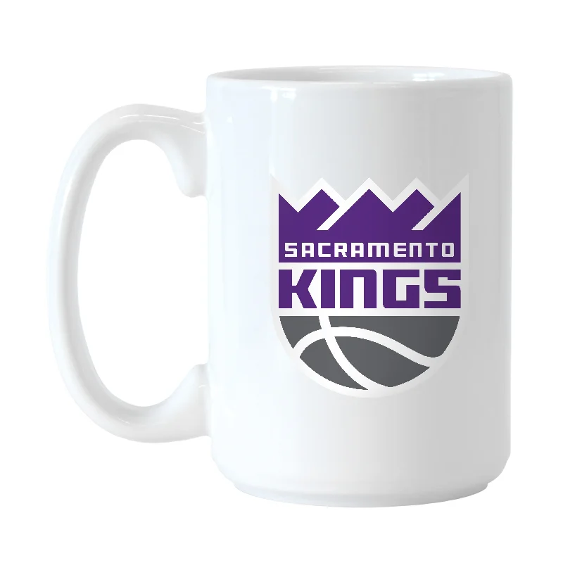 Minimalist Team Mug-Sacramento Kings 15oz Swagger Sublimated Mug