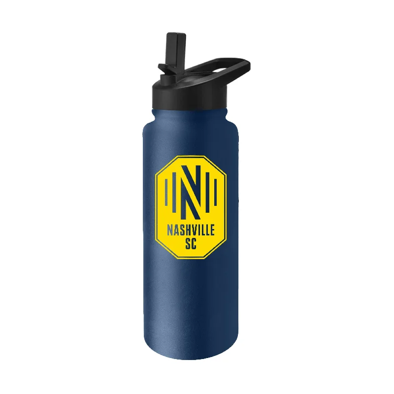 Team Mug With Matte Finish-Nashville SC 34oz Logo Quencher Bottle