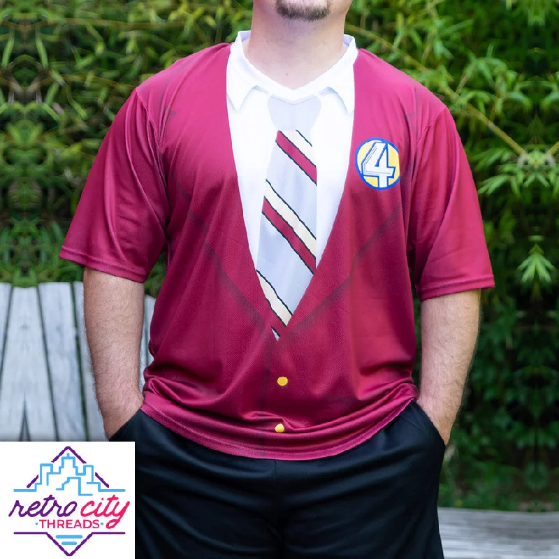 Football Jersey With International Team Flag-Basketball Jersey With International Team Flag-Baseball Jersey With Hip-Hop Influence-Anchorman Ron Burgundy Channel 4 News Team Custom Baseball Jersey