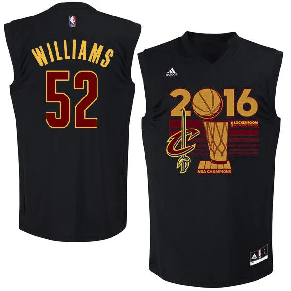 Basketball Jersey For Professional Wear-Cavaliers 52 Mo Williams Black 2016 Finals Champions Basketball Jersey