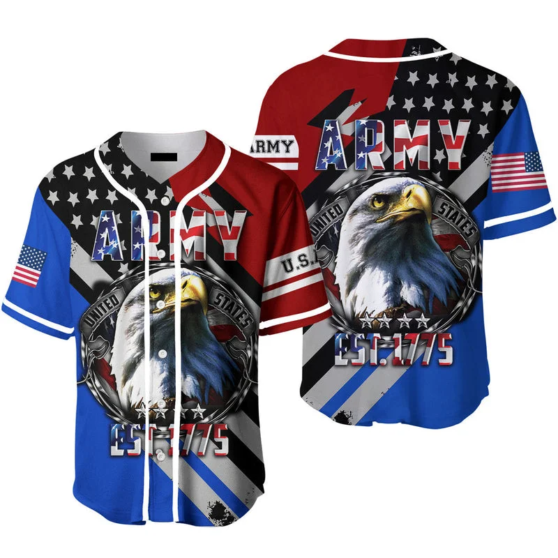 Football Jersey With Custom Art-Basketball Jersey With Custom Art-Baseball Jersey For Men-US Army Veteran Baseball Jersey, Idea Gift for Men & Women